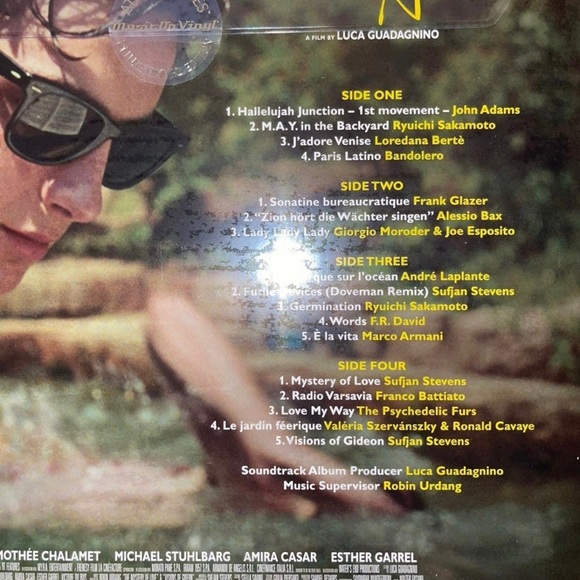 Call Me By Your Name 12” Peach Colored Peach Scented Vinyl Limited Edition RARE - Picture 9 of 11